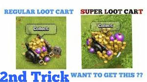 Omg I Got This How To Get A Super Loot Cart Coc Glitch