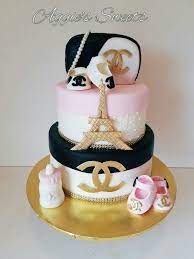 Coco Chanel Baby Shower Cake Chanel Baby Shower Baby Shower Cakes Shower Cakes
