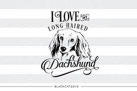 Download I Love My Long Haired Dachshund Svg Graphic By Blackcatsmedia Creative Fabrica PSD Mockup Templates