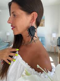 Recycled Bike Tube Earrings: Vegan Statement Jewelry