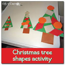 Christmas Tree Shapes Sizes Craft Preschool Christmas Christmas Science Activities Shapes Activities