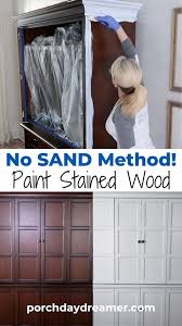 Paint Over Stained Wood Without Sanding