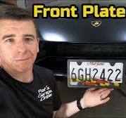 Installing a removable Front License Plate bracket on my Lambo