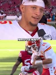 I'm a little heavy' 😂 #patrickmahomes #kansascitychiefs #shorts  #entertainment #watchtillend #watch #hiphopculture #nfl #nfl