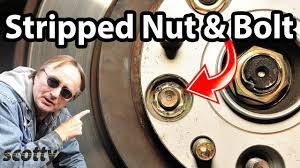 How To Remove A Stripped Bolt Or Nut In Your Car Youtube Car Repair Diy Car Fix Car Mechanic
