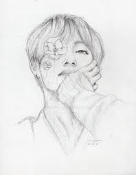 Bts V By Jeraaaamae On Deviantart Bts Drawings Kpop Drawings Drawings