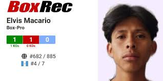BoxRec: Elvis Macario