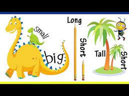 Big And Small For Kids And Children Comparison For Kids Learn Pre School Concepts Youtube School Concept Big Small Concept For Kids Math For Kids