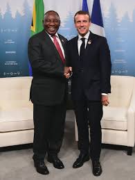 Ramaphosa was attending the seventh tokyo international conference on african development taking place in yokohama. President Cyril Ramaphosa Engaging In A Bilateral Meeting With The President Of The French Republic Emmanuel Macron On The Presidencyza Scoopnest