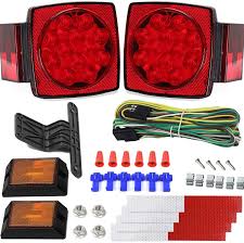 Besides good quality brands, you'll also find plenty of discounts when you shop for boat trailer wire during big sales. Amazon Com 12v Trailer Light Kit Dot Certified Utility Trailer Lights For Boat Rv Car Easy Assembly With Wire Harness Wafer Led Waterproof Durable All In One Tail Light Kit For Under 80 Inch