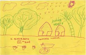 Draw another, larger curved line connected to the first. Tamil Nadu After The Tsunami Theonearmedcrab Com
