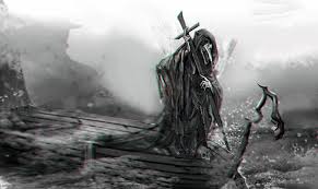 A ferryman is the person who operates a ferry. Charon The Ferryman By Sangrde Deviantart Com On Deviantart Charon Halloween Painting Greek Myths