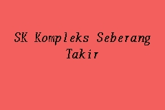 Jalan seberang takir, kampung bukit tok beng, 21300 kuala terengganu, terengganu, malaisia. Sk Kompleks Seberang Takir Primary School In Kuala Terengganu