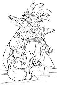 Dragon ball coloring pages, krillin dragon ball z coloring. Krillin And Gohan Waiting For Cell In Dragon Ball Z Coloring Page Kids Play Color Dragon Coloring Page Dragon Ball Artwork Dragon Coloring Pages