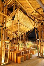 Bamboo table made from moso bamboo, design: 30 Bamboo Ideas In 2021 Restaurant Design Design Bar Design Restaurant