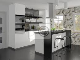 Kleine Kuche Mit Kochinsel Und Theke Leinwandbilder Bilder Kuchenschrank Arbeitsplatte Kitchen Utensile Myloview De