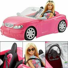 Full size ride on is large enough for two. Barbie Doll With Convertible Pink Sports Car Playset Mattel Age 3 Toy Soft Top 25 99 Picclick Uk
