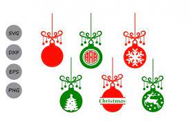 Download Free Svg Christmas Ornament Svg Ornament Monogram Tree Ornament Christmas Free Files Svg Cut Download