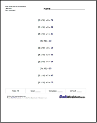 Free Math Worksheets For Standard Expanded And Word Form Problems Math Worksheets Numbers In Word Form Word Form
