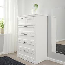 Songesand Kommode Mit 6 Schubladen Weiss Ikea Osterreich In 2020 White Bedroom Furniture 6 Drawer Chest White Chests