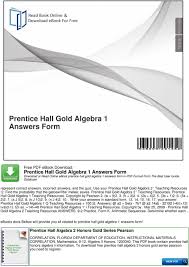 Check spelling or type a new query. Prentice Hall Gold Algebra 1 Answers Form Pdf Free Download