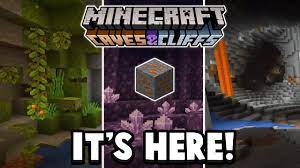 Minecraft caves & cliffs update release date & time. Minecraft 1 17 Cave And Cliffs Update New Ore More Youtube