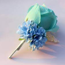 Sky blue colour flowers images. 4 Pieces Wedding Boutonnieres Sky Blue Color Groom Groomsman Pin Brooch Silk Rose Corsage Suit Decor Calla Flower Accessories Silk Rose Corsages Rose Corsagewedding Boutonniere Aliexpress