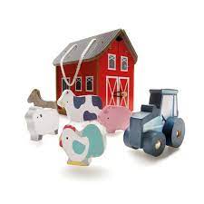 On The Go Wooden Farm Set Kmart Wooden Toys Wooden Toys For Girls