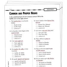 This five worksheet set contains activities that are. Common And Proper Nouns Grade 3 Collection Printable Differentiation Collections