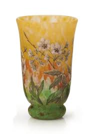 A French Enameled And Cameo Glass Vase By Daum Freres Circa 1905 Glass Art Art Decor Glass Vase