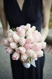 Soft Pink Tulips Kohl Mansion Wedding By Emily Dawn Photography Wedding Flowers Tulips Flower Bouquet Wedding Pink Tulips Bouquet