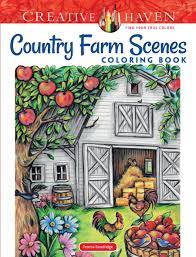 Make a coloring book with scene country for one click. Amazon Com Creative Haven Country Farm Scenes Coloring Book Relax Find Your True Colors Creative Haven Coloring Books 9780486836737 Goodridge Teresa Books