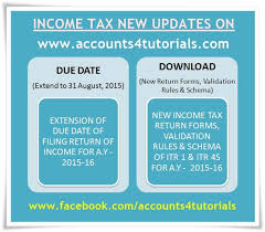 However, for taxpayers under the section 234e, which includes penalties for delay in income tax return filing, will not be applicable if a person files its return before the extended date of. Accounting Taxation Due Date For Filing Income Tax Returns Extend New Itr 1 Inr 4s Return Forms Schema Validati Income Tax Return Tax Return Income Tax
