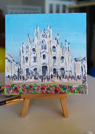 Milan Cathedral Painting Oil Framed Oil Painting Milano Milan Cathedral Duomo Di Milano Painting Milan Wall Art Decor Milan Gift Oil Painting Framed Oil Painting Milan Cathedral