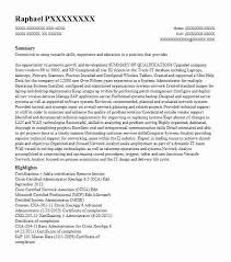 citrix administrator resume example