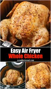 The chicken is cooked if the juices run clear when you stick a knife in the thickest part. Easy Air Fryer Whole Chicken A Southern Soul