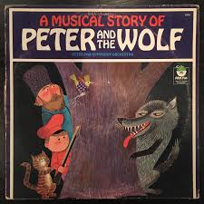 1967 Lp A Musical Story Of Peter And The Wolf By The Peter Pan Symphony Orchestra Sleeve Has Creasing And Ring Wear Wolf Illustration Wolf Fairy Tales Artwork