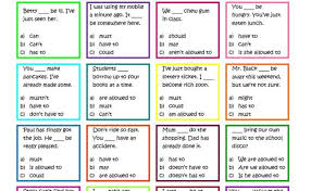 This activity will help children recognise where modal verbs. English Teaching Worksheets Modal Verbs Cute766