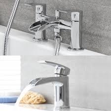 Maybe you would like to learn more about one of these? Milano Razor Modern Waterfall Basin Tap With Matching Bath Mixer Tap And Hand Shower Set Chrome
