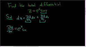 Finding The Total Differential Of A Multivariate Function Example 2 Math Videos Maths Exam Calculus