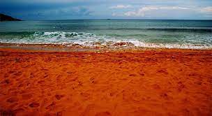Orange Sand Ramla Bay Gozo Near Malta Beautiful Beaches Red Sand Beach Beach