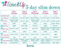 Tone It Up 7 Day Slim Down Pdf Google Search How To Slim Down Tone It Up Tiu Meal Plan