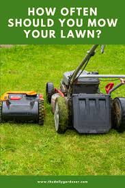 Other lawns will grow more slowly and might need cutting only if you do mow when the lawn is wet, you'll end up with ruts, and the grass will begin to lean over making it difficult to get a good cut. How Often Should You Mow Your Lawn