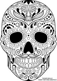 Pin Auf Sugar Scull Coloring