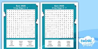 Euro 2020 is almost upon us in 2021 and we can look ahead to a month of football drama. Euro 2020 Summer 2021 Football Word Search Twinkl Move