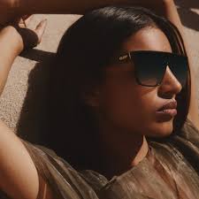 NIGHTFALL Women's Flat Top Shield Sunglasses