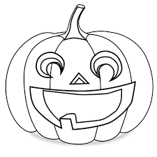 Gesneden Pompoen Kleuren Vector Tekening Halloween Tekeningen Halloween Pompoenen Knutselen Halloween