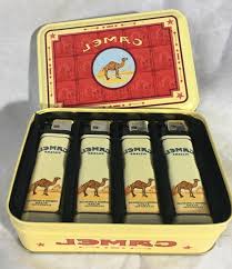 Vintage camel advertising trench flip top cigarette lighter wick new silver. Vintage 1995 Four Matching Camel Cigarettes Lighters