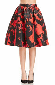 lucy paris stone patterned circle skirt