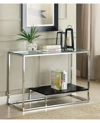 Furniture Of America Nadia Glass Top Console Table Reviews Furniture Macy S In 2020 Modern Sofa Table Tempered Glass Table Top Furniture Of America